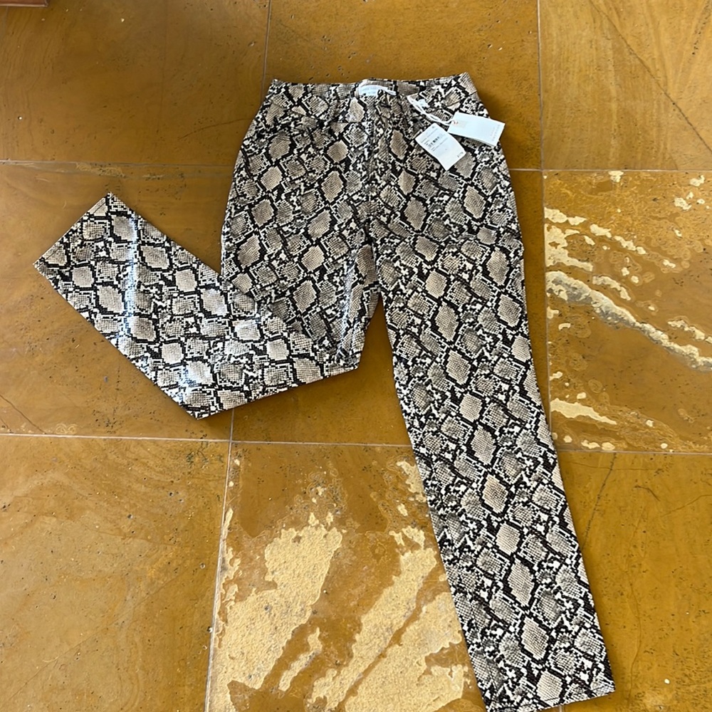 Good American snake skin pants